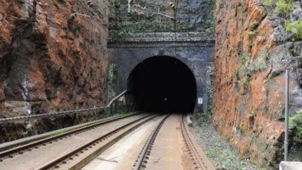One of the tunnels on the Blue Mountains line that will be upgraded to make it suitable for the new intercity trains.