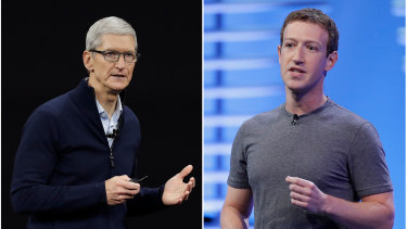Apple CEO Tim Cook and Facebook's Mark Zuckerberg have taken veiled swipes at each other over the years.