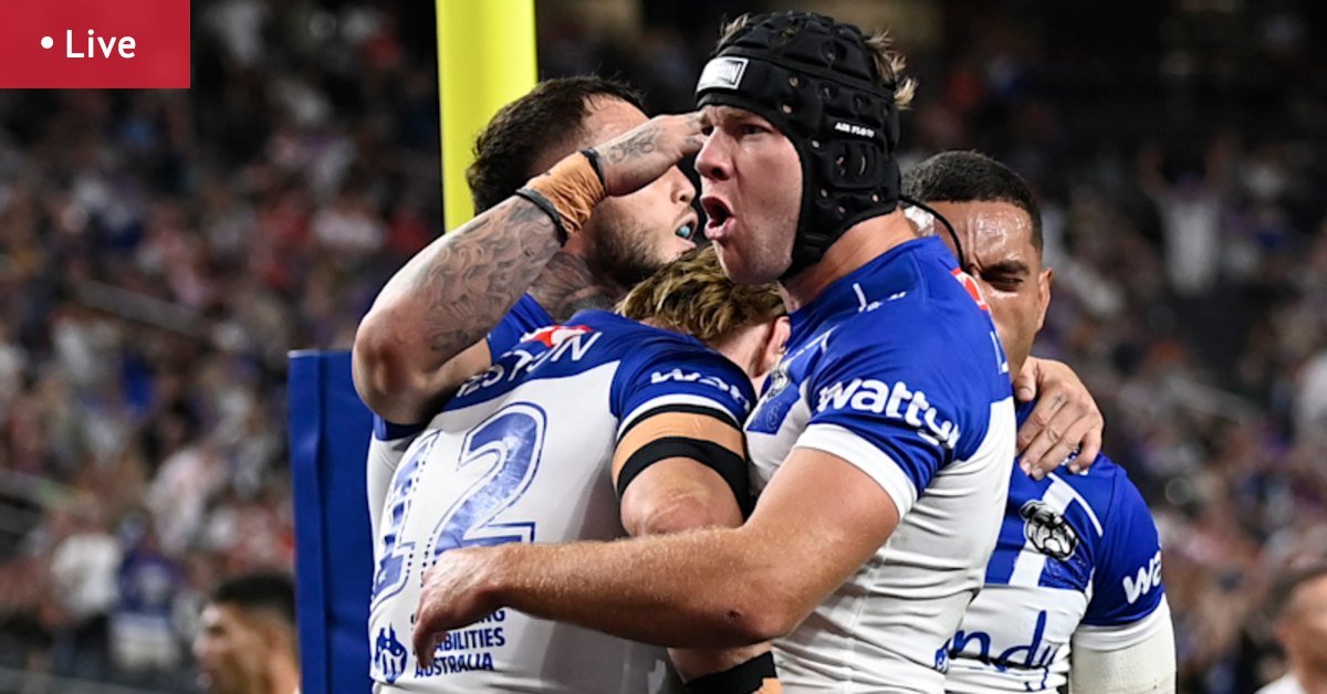 NRL Las Vegas 2026 LIVE updates: Bulldogs young guns combine to give Dragons serious headaches