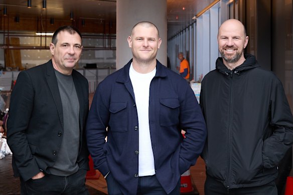 From left: Nick Hildebrandt, Darryl Martin and Brent Savage.