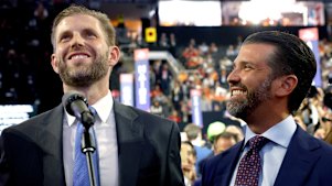 Erin Trump and Donald Trump Jr.