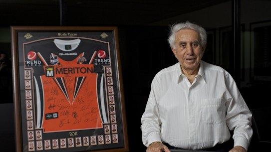 Billionaire developer and Wests Tigers fan Harry Triguboff.