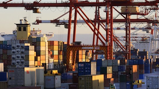 Fremantle Port is WA's only container port.