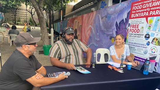 A 98.9FM outside broadcast in Brisbane.