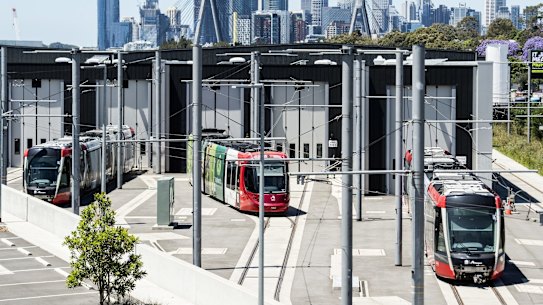The inner west and CBD and eastern suburbs light rail lines have different types of trams.