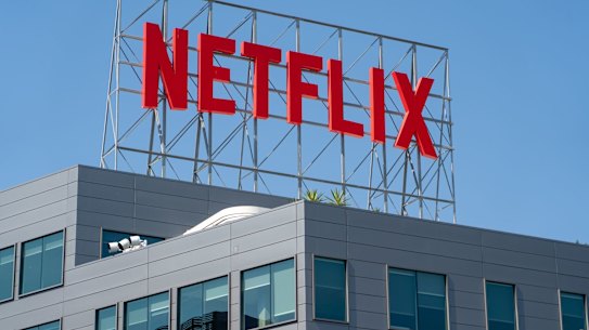 The Netflix Vine Studios building in Los Angeles, California.