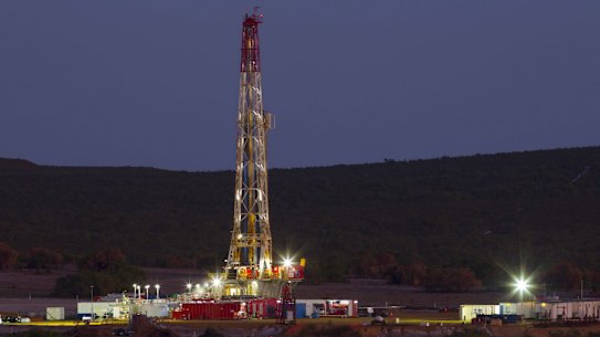 Early drilling at the Waitsia site.