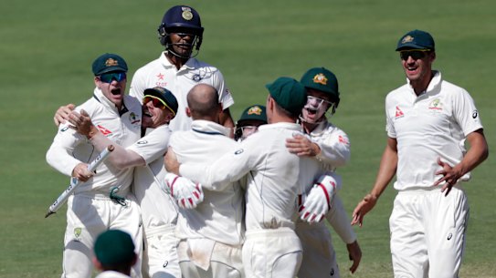 Australia took advantage of a bad wicket in Pune to win in 2017.