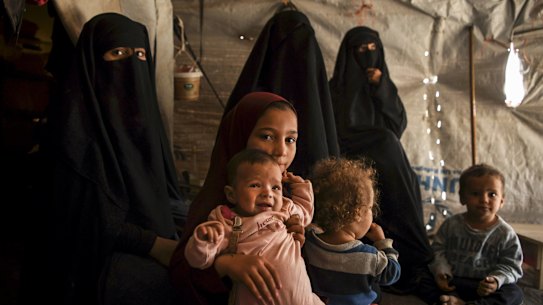 Australian women and children in the al-Hawl camp in 2019