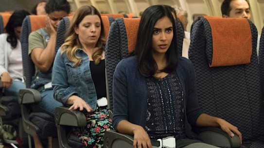 Parveen Kaur as Saanvi Bahl in Manifest, which has found a new home on Netflix.
