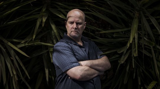 22/10/21  Simon Harding is the lead plaintiff in a new legal challenge to the vaccine mandate in Victoria. Photograph by Chris Hopkins