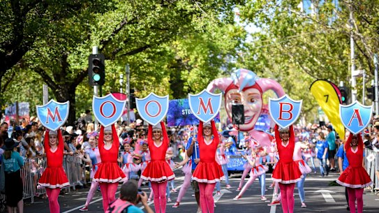 The Moomba parade in 2017.