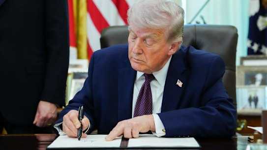 Donald Trump signed an executive order to impose 100 per cent tariffs on foreign pharmaceuticals.