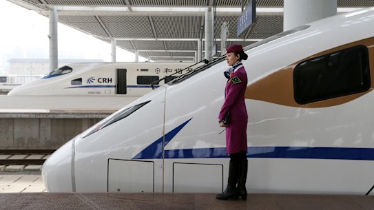 High-speed trains like those in China are still a long way off in Australia. 