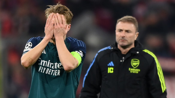 Arsenal captain Martin Odegaard’s anguish tells the story of an opportunity lost.
