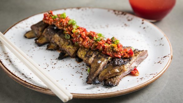 Smoked lamb rib is a key Yan dish coming to Melbourne.