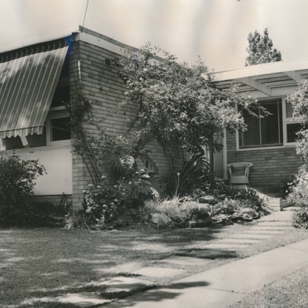 In 1970; the facade of the Whitlams’ “fancy” house.