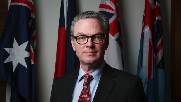 Christopher Pyne, the Coalition leadership group's sole survivor