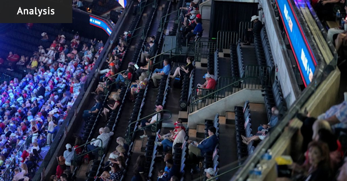 At half-full stadium, Trump makes desperate pitch to save the midterms