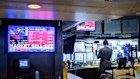 Traders on the floor of the New York Stock Exchange. The market has sold off significantly, and the US dollar slumped, as Donald Trump’s war against the Federal Reserve intensifies.