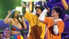 High-profile talent roster. Cardi B and Bruno Mars team up for a performance at the Grammy Awards. 