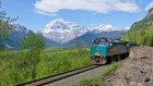 The Canadian, with 3954 metre-high Mount Robson in the background.