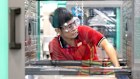 A worker at a Lego factory in Vietnam. 