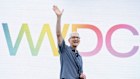 Apple chief executive Tim Cook greets developers at WWDC on Tuesday.