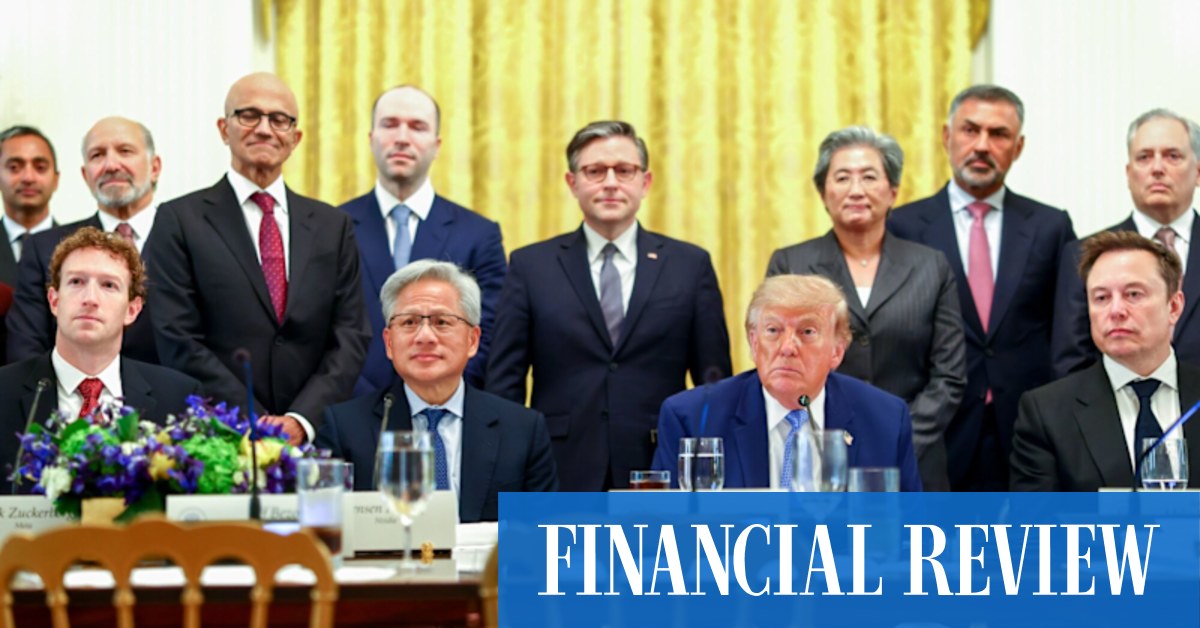Tech bosses lunch with Trump, who vows no AI slowdown