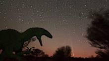Australia's first international dark-sky sanctuary with the backdrop of Outback dinosaurs