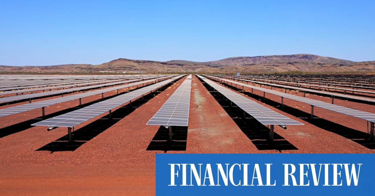 afr.com - Tom Rabe - Overzealous environment laws could risk new green energy: WA