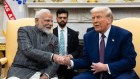 US President Donald Trump and India’s Prime Minister Narendra Modi meet in the Oval Office. 