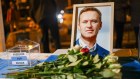 A vigil for Russian activist Alexey Navalny in Munich, Germany.