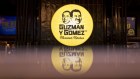 An illuminated Guzman y Gomez sign hangs at a restaurant in Sydney.