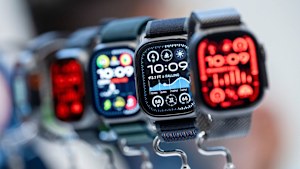 The Apple Watch Ultra 2 on show at Apple Park in Cupertino, California, in September 2024.