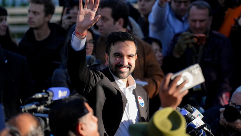 Democratic socialist Zohran Mamdani easily elected mayor of New York