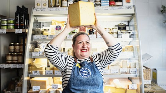 Penny Lawson in Penny’s Cheese Shop.