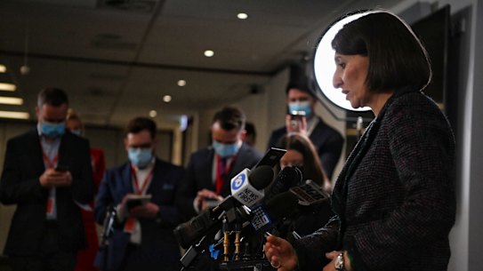 Premier Gladys Berejiklian announced new restrictions for four LGA areas. 