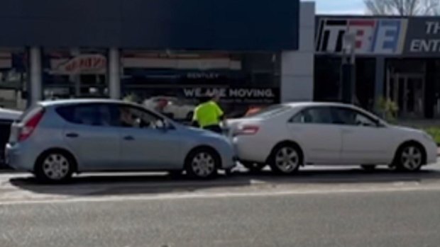 Rebecca Weir accelerated into a man who was trying to intervene in an altercation instigated by her partner in August 2023. The incident was captured by bystanders.