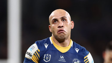Out-of-favour Parramatta winger Blake Ferguson is considering a code switch to rugby union after being approached by the Western Force. 