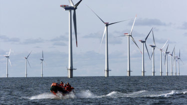Windmills off Denmark’s northern coastline.  Denmark is one of the EU’s best performers when it comes to using renewable energy,