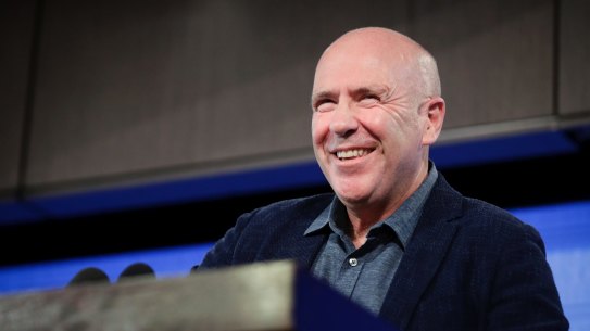 Australian author Richard Flanagan addresses the National Press Club.