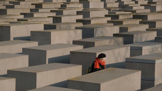 The Memorial to the Murdered Jews of Europe, which commemorates Jews murdered by the Nazis in the Holocaust, on January 24, 2020 in Berlin, Germany. January 27th will mark the 75th anniversary of the liberation of the Auschwitz death camp, the most notorious of the many Nazi concentration camps.  (Photo by Sean Gallup/Getty Images)