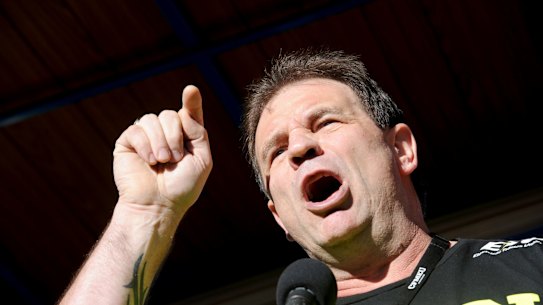 CFMEU state construction union secretary John Setka.