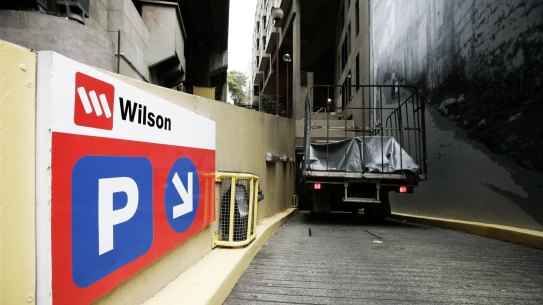 Wilson Parking is expecting more cars as capital cities return to normal
