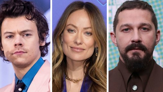 Harry Styles, Olivia Wilde, Shia La
Beouf and the dramas surrounding the film Don’t Worry Darling.