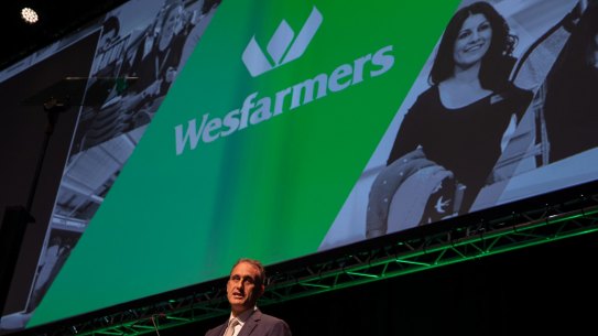Wesfarmers Managing Director Rob Scott at the Wesfarmers 2018 annual general meeting.