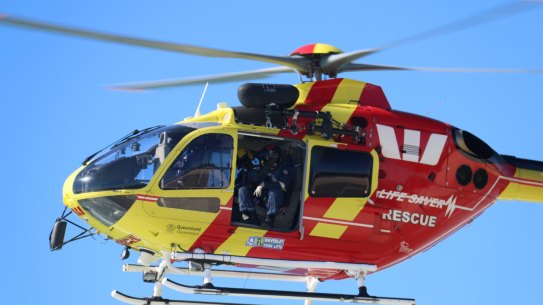 The Westpac Life Saver Rescue helicopter was called in to search for the missing man.