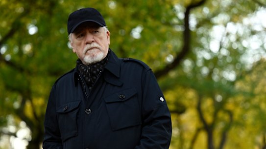 Brian Cox as the tyrannical media mogul and paterfamilias Logan Roy in the fourth and final season of Succession.