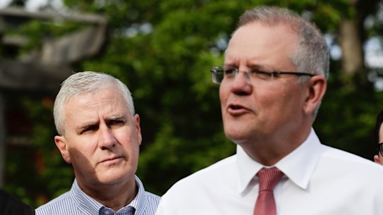 Deputy Prime Minister Michael McCormack and Prime Minister Scott Morrison.